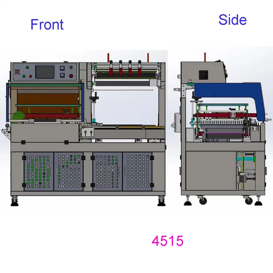 Fully Automatic L Type Heat Shrink Wrapping Packing Machine, Automatic Shrink Wrap Machine for Case Box